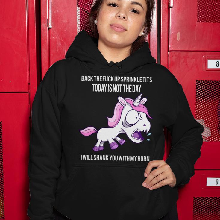 Today Is Not The Day Shank You Unicorn Horn Women Hoodie Unique Gifts