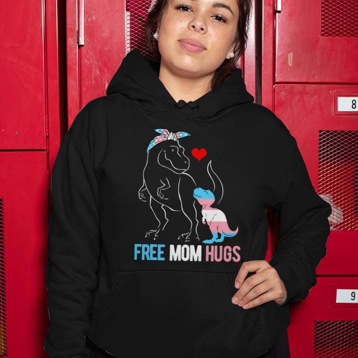 Trans Free Mom Hugs Dinosaur Rex Mama Transgender Pride Gift Women Hoodie Unique Gifts