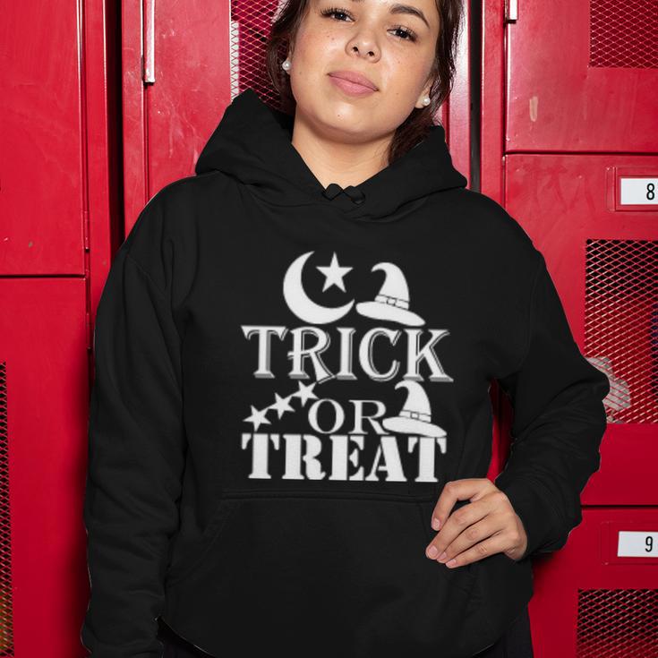 Trick Or Treat Funny Halloween Quote Women Hoodie Unique Gifts