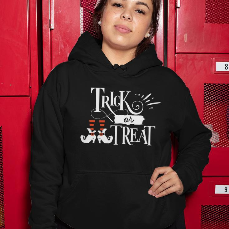 Trick Or Treat Funny Halloween Quote Women Hoodie Unique Gifts