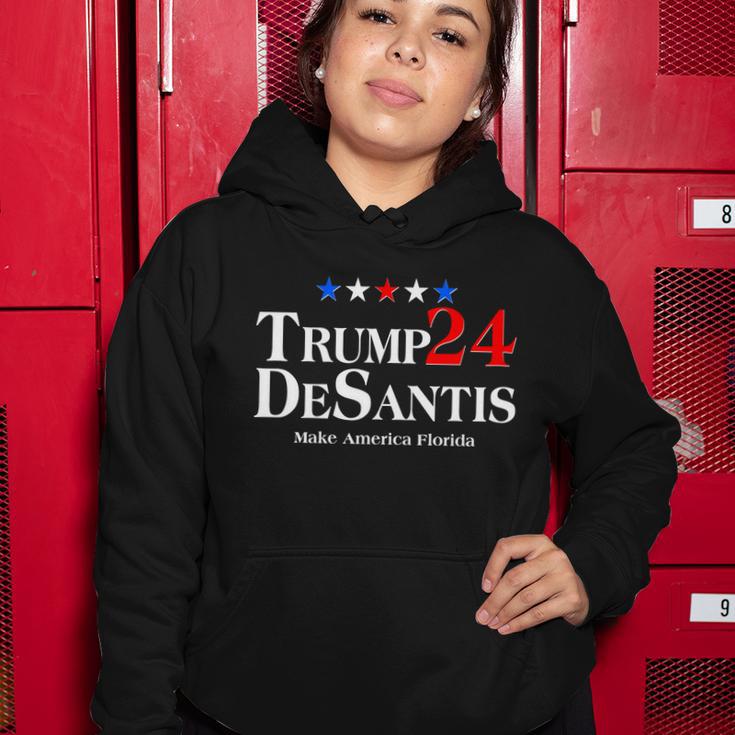 Trump Desantis 2024 Make America Florida Election Logo Tshirt Women Hoodie Unique Gifts