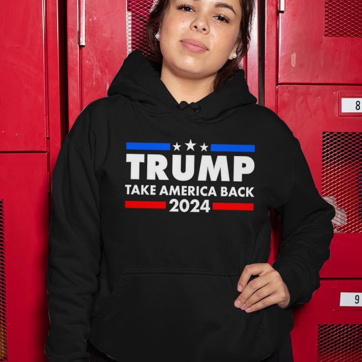 Trump Take America Back 2024 Election Logo Women Hoodie Unique Gifts