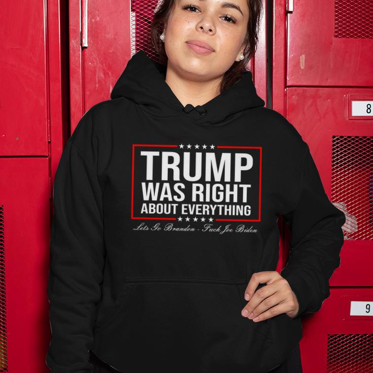 Trump Was Right About Everything Lgbfjb Lgb Fjb Women Hoodie Unique Gifts