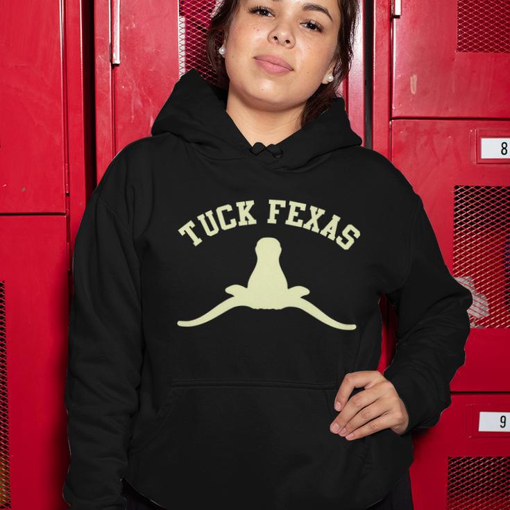 Tuck Fexas Horns Down Texas Tshirt Women Hoodie Unique Gifts