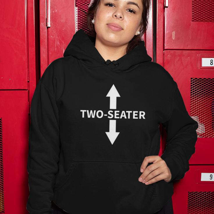 Two Seater Arrows Funny College Humor Women Hoodie Unique Gifts
