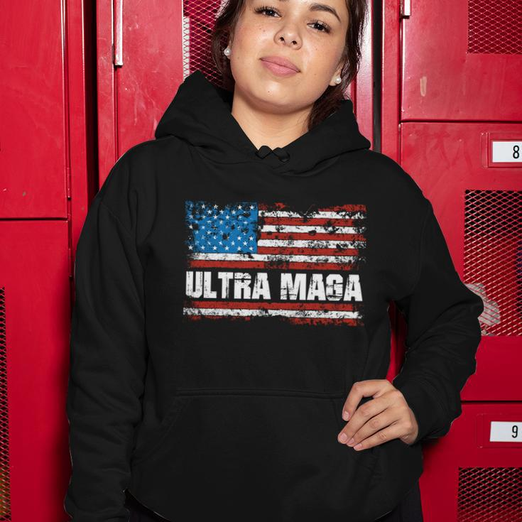 Ultra Maga Distressed United States Of America Usa Flag Tshirt Women Hoodie Unique Gifts