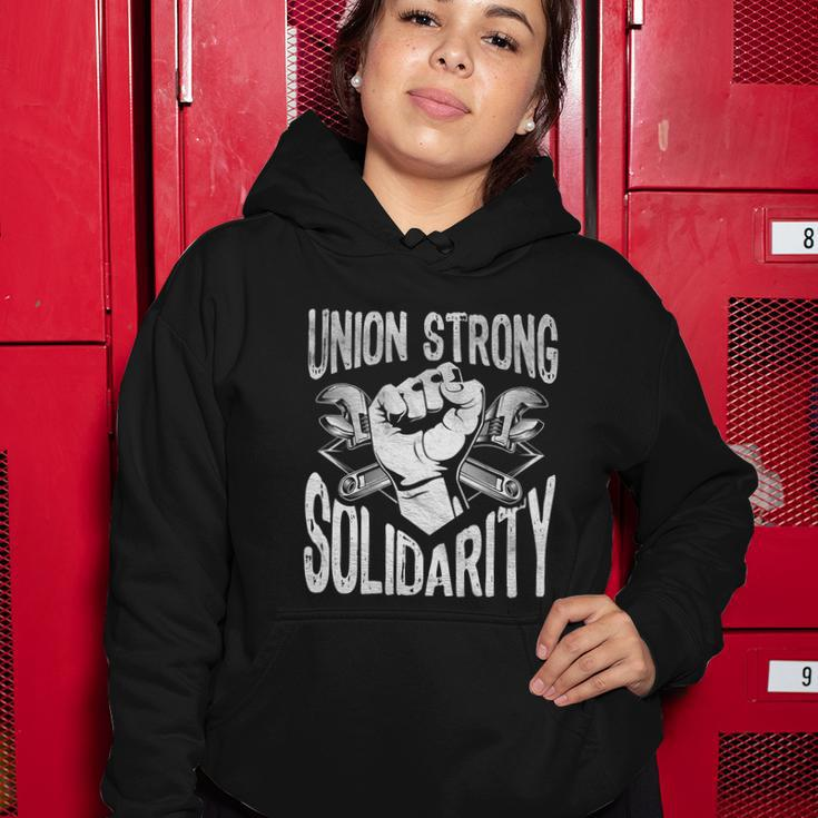 Union Strong Solidarity Labor Day Worker Proud Laborer Gift V2 Women Hoodie Unique Gifts