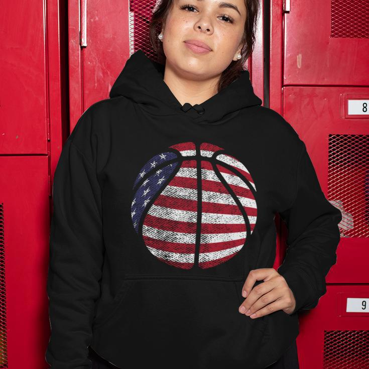 Us American Flag For Patriotic Basketball Gift Women Hoodie Unique Gifts