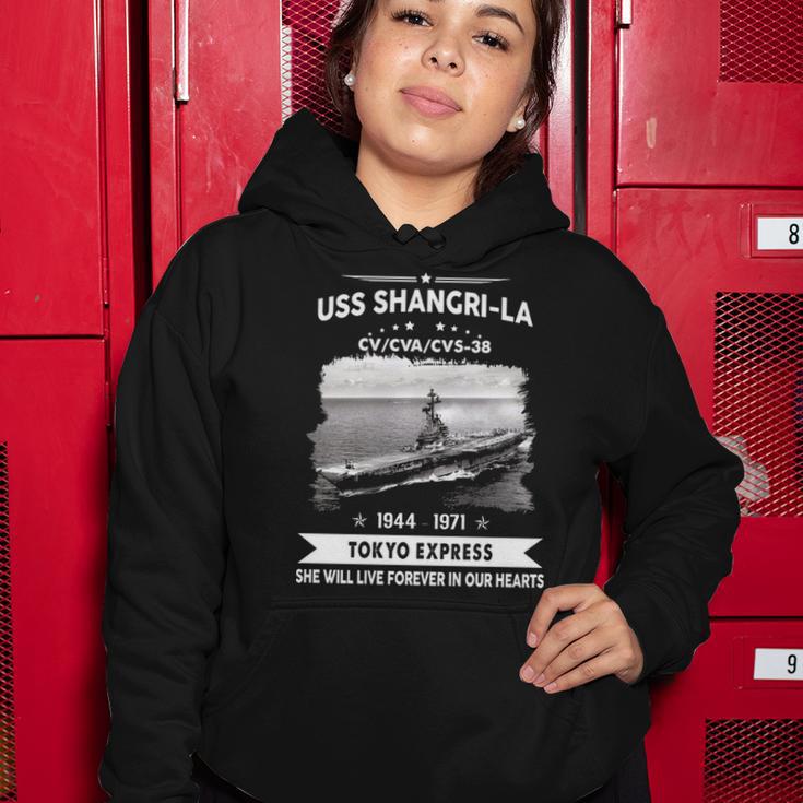 Uss Shangri-La Cv 38 Cva 38 Front Women Hoodie Unique Gifts