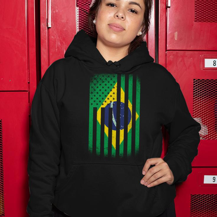 Vintage Flag Of Brazil Tshirt Women Hoodie Unique Gifts