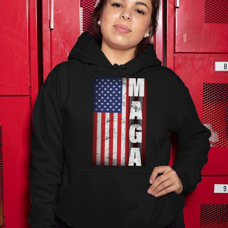 Vintage Grunge Maga American Flag Women Hoodie Unique Gifts