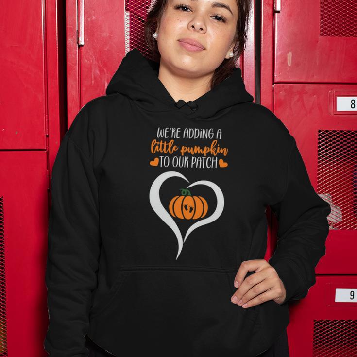 Were Adding A Little Pumpkin To Our Paich Halloween Quote Women Hoodie Unique Gifts