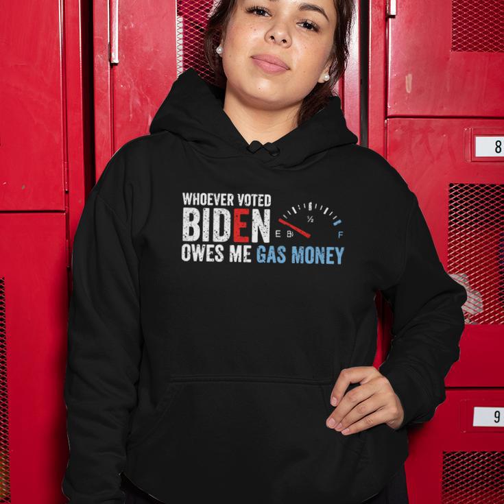 Whoever Voted Biden Owes Me Gas Money Tshirt V2 Women Hoodie Unique Gifts