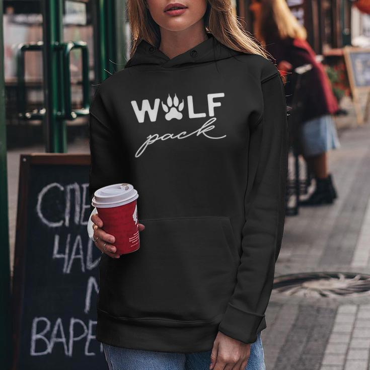 Wolf Pack Wolf Pack  Family Matching   Women Hoodie Graphic Print Hooded Sweatshirt Personalized Gifts