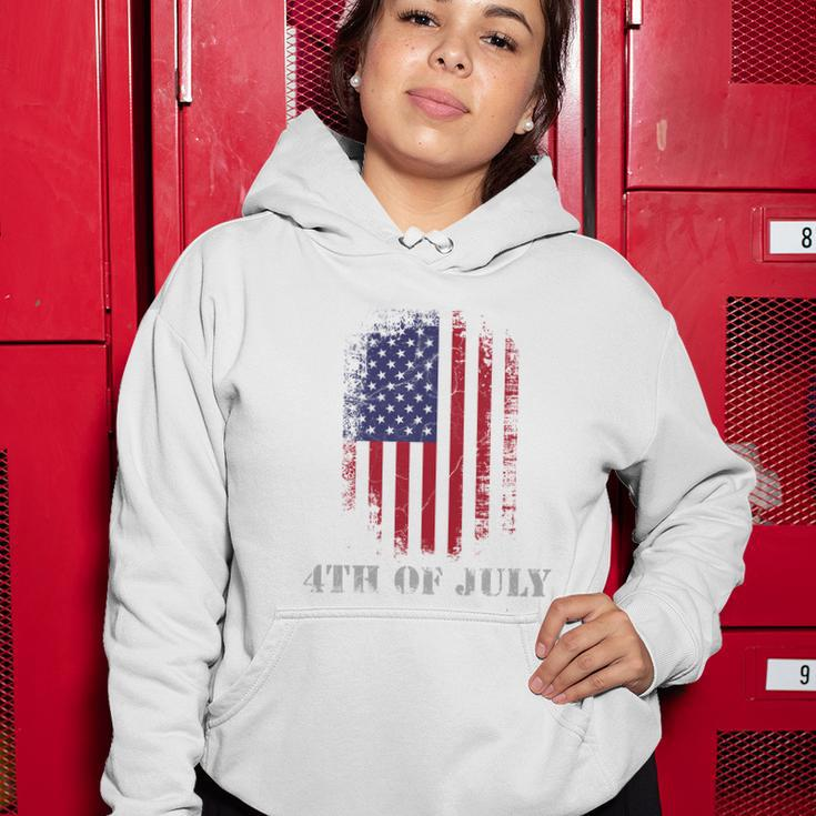 4Th Of July Usa Flag Vintage Distressed Independence Day Great Gift Women Hoodie Unique Gifts