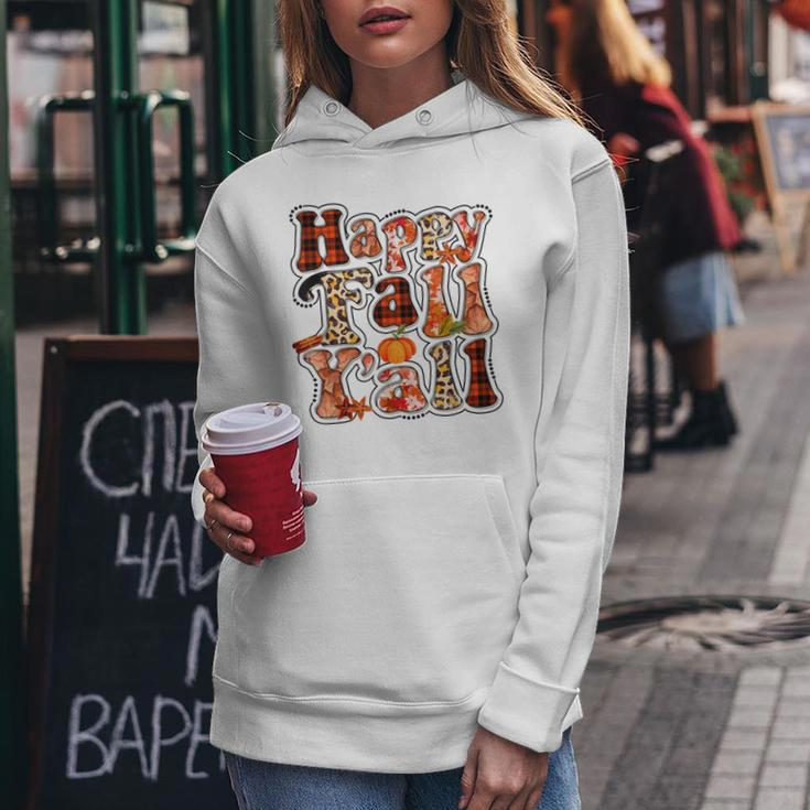 Happy Fall Yall Autumn Vibes Halloween For Autumn Lovers Women Hoodie Personalized Gifts