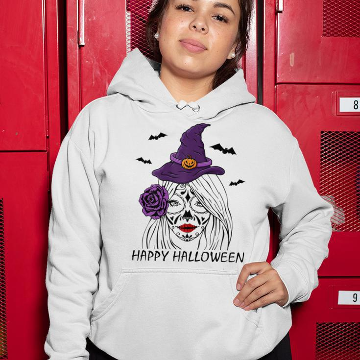 Happy Halloween Catrina Costume For Moms Witch Halloween Women Hoodie Funny Gifts