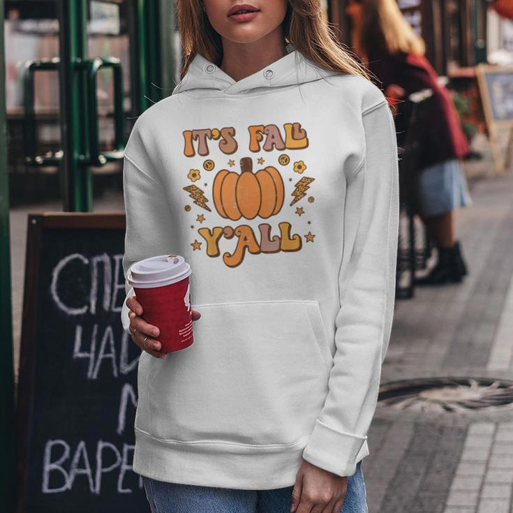 Its Fall Yall Pumpkin Spice Autumn Season Thanksgiving Women Hoodie Personalized Gifts