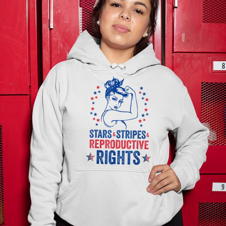 Patriotic 4Th Of July Stars Stripes Reproductive Right Women Hoodie Funny Gifts