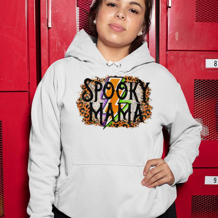 Spooky Mama Halloween Mama Mini Family Matching Costume Women Hoodie Funny Gifts