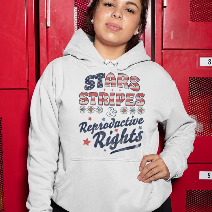 Stars Stripes Reproductive Rights Patriotic 4Th Of July Cute Women Hoodie Funny Gifts