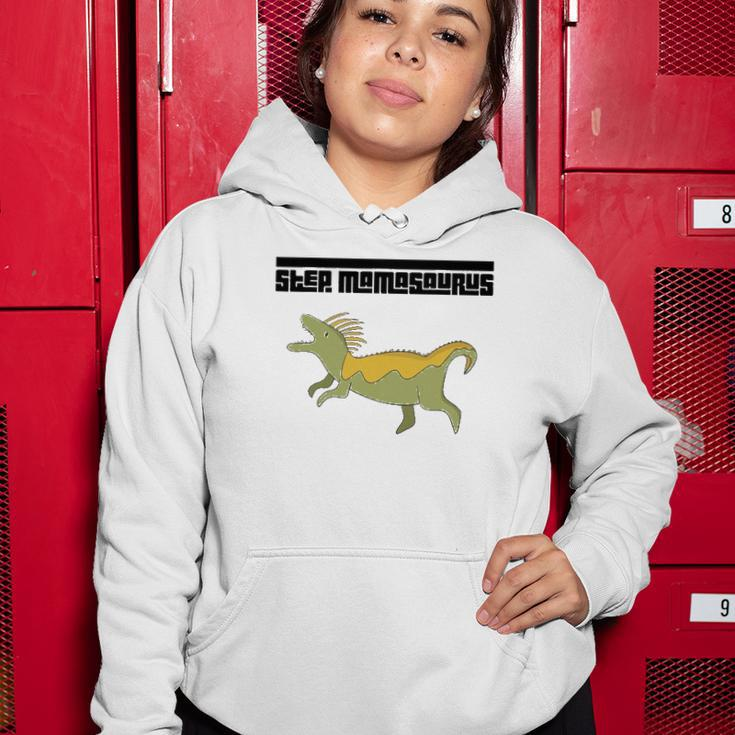 Step Momasaurus For Stepmothers Dinosaur Women Hoodie Unique Gifts