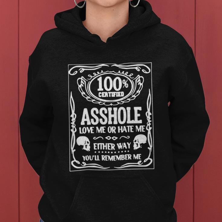 100 Certified Ahole Funny Adult Tshirt Women Hoodie
