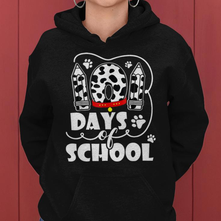101 Days Of School Dalmatian Logo Women Hoodie