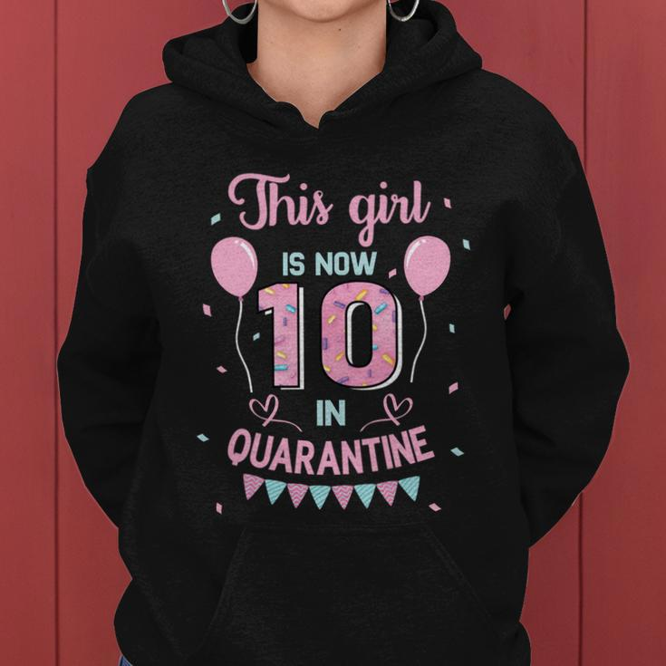 10Th Birthday Funny Gift Girls This Girl Is Now 10 Double Digits Gift Women Hoodie