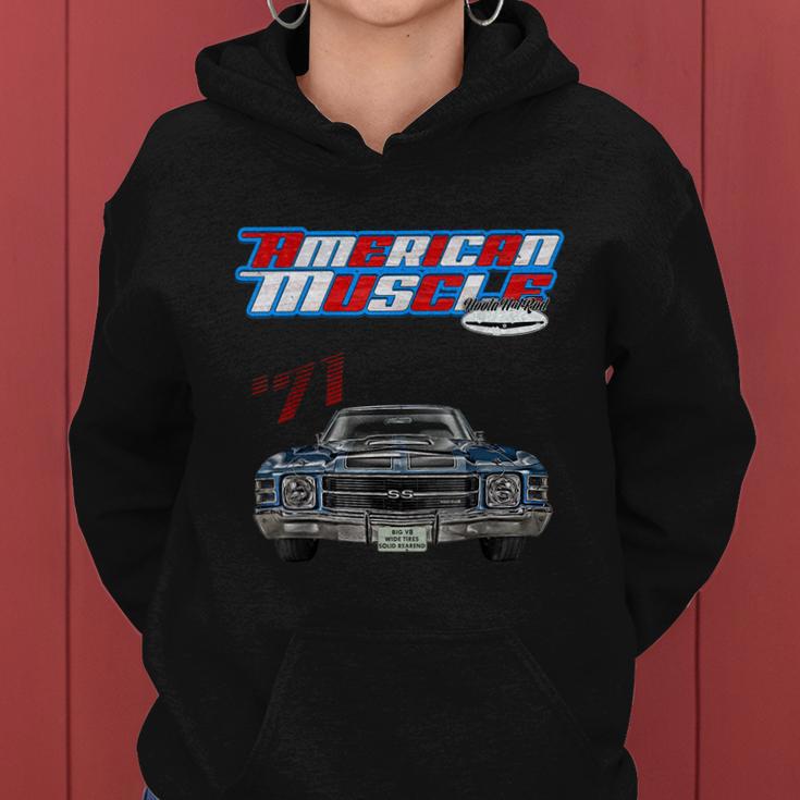 1971 ChevelleMuscle CarSs454Ss427Ss396HotrodDrag Race Women Hoodie