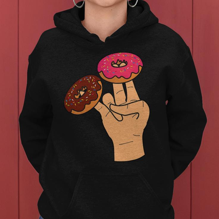 2 In The Pink 1 In The Stink Dirty Humor Donut Women Hoodie