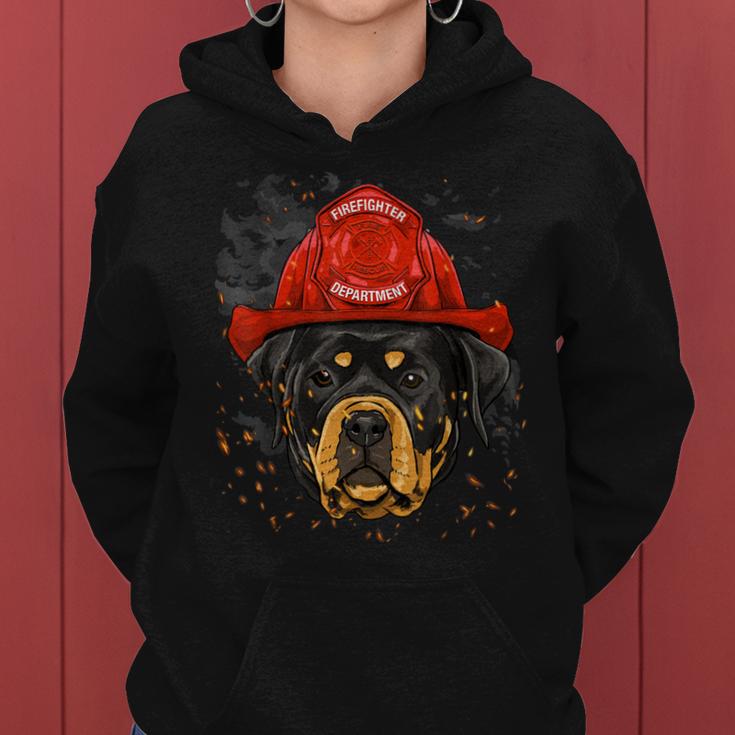 Firefighter Rottweiler Firefighter Rottweiler Dog Lover Women Hoodie