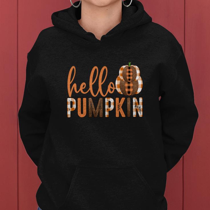 Hello Pumpkin Hello Fall V2 Women Hoodie Graphic Print Hooded Sweatshirt