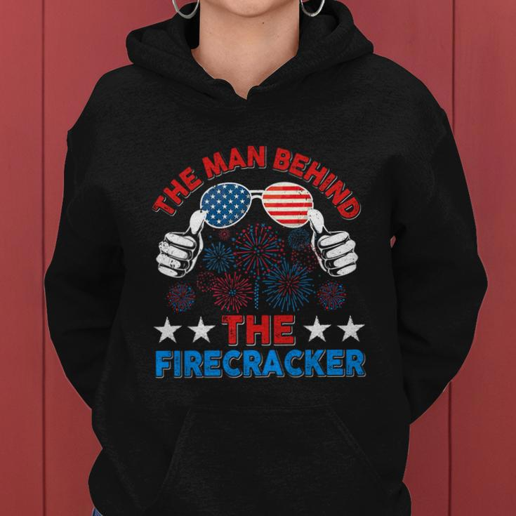4Th Of July The Man Behind The Firecracker Patriotic Us Flag Gift Women Hoodie