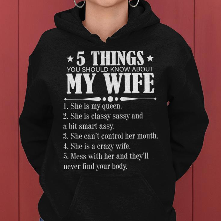 5 Things You Should Know About My Wife Funny Tshirt Women Hoodie