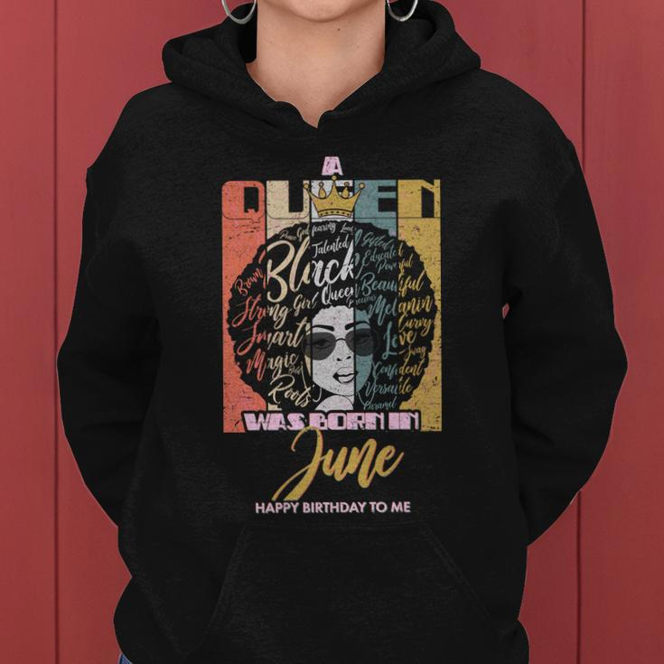 A Queen Was Born In June Graphic Design Printed Casual Daily Basic Women Hoodie