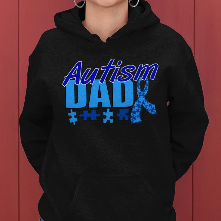 Autism Dad Awareness Ribbon Tshirt Women Hoodie