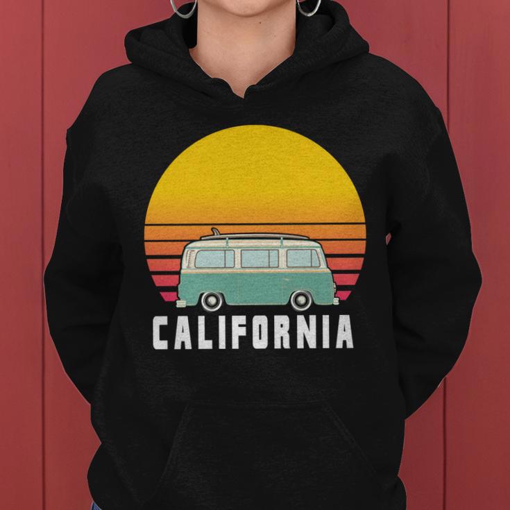 Beach Bum California Hippie Van Women Hoodie