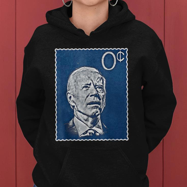 Biden Zero Cents Stamp 0 President Joe Tshirt Women Hoodie