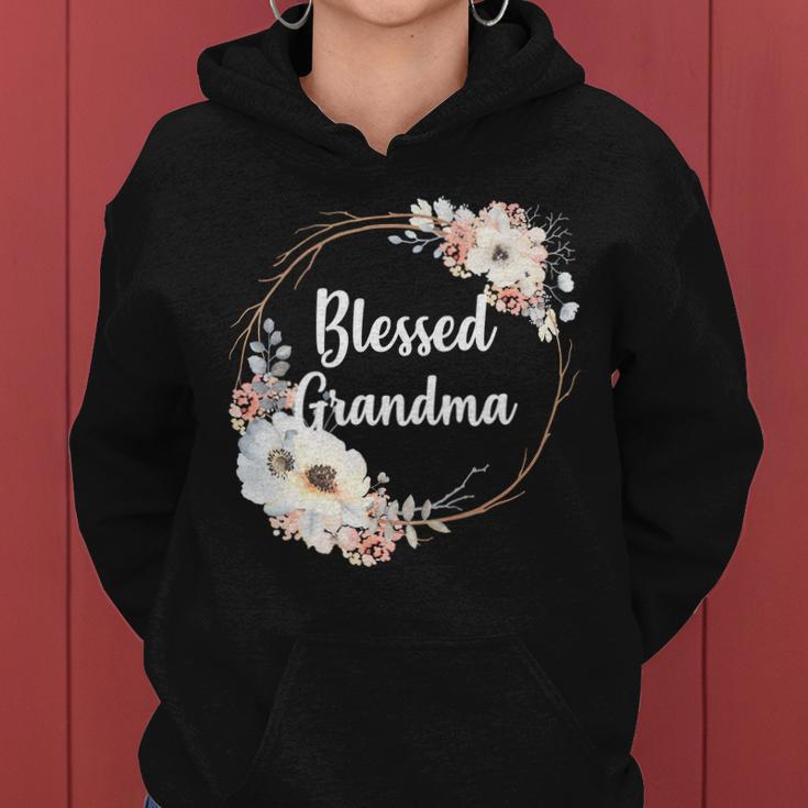 Blessed Grandma Floral Tshirt Women Hoodie