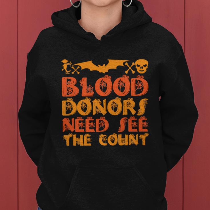 Blood Donor Need See The Count Halloween Quote Women Hoodie