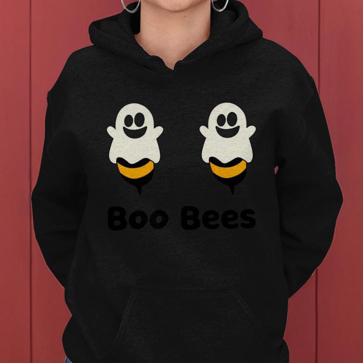 Boo Bees Ghost Bee Halloween Quote Women Hoodie