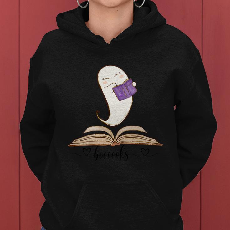 Boooooks Ghost Funny Halloween Quote V3 Women Hoodie