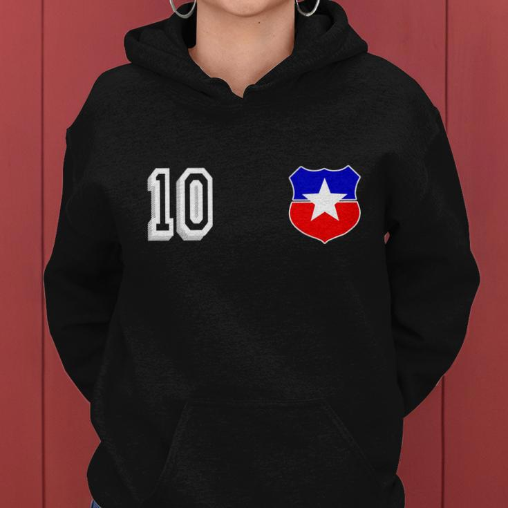Chile Soccer La Roja Jersey Number Women Hoodie