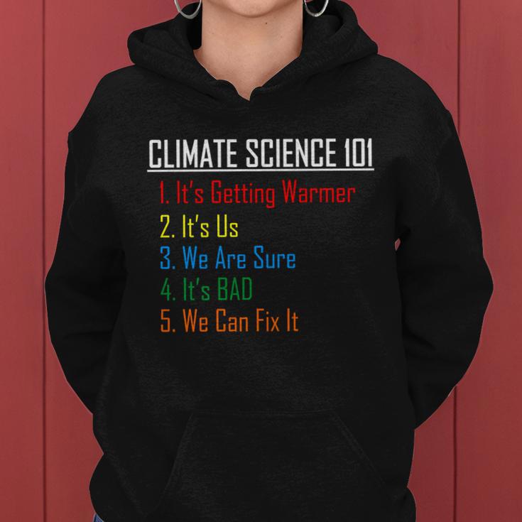 Climate Science 101 Climate Change Facts We Can Fix It Tshirt Women Hoodie