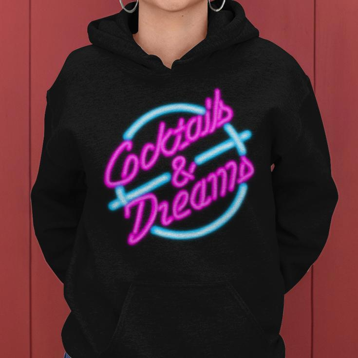 Cocktails And Dreams Retro S Women Hoodie