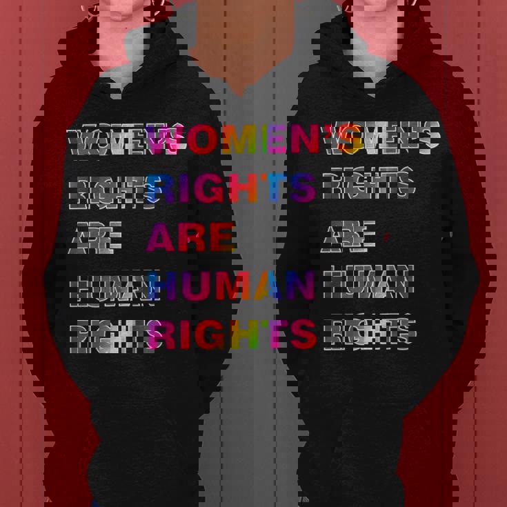 Colorful Womens Rights Are Human Rights Women Hoodie Colorful Womens Rights Are Human Rights Women Hoodie