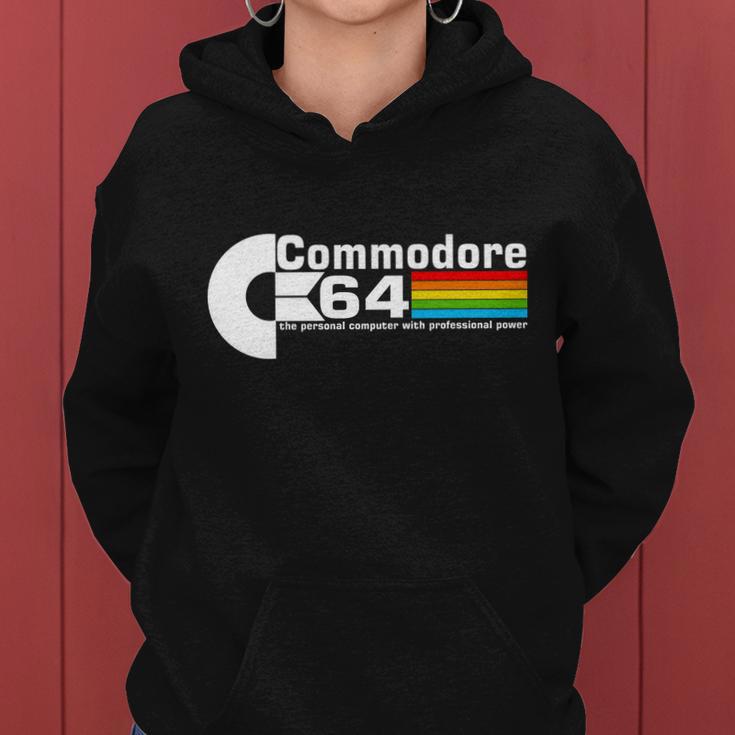 Commodore 64 Retro Computer Tshirt Women Hoodie