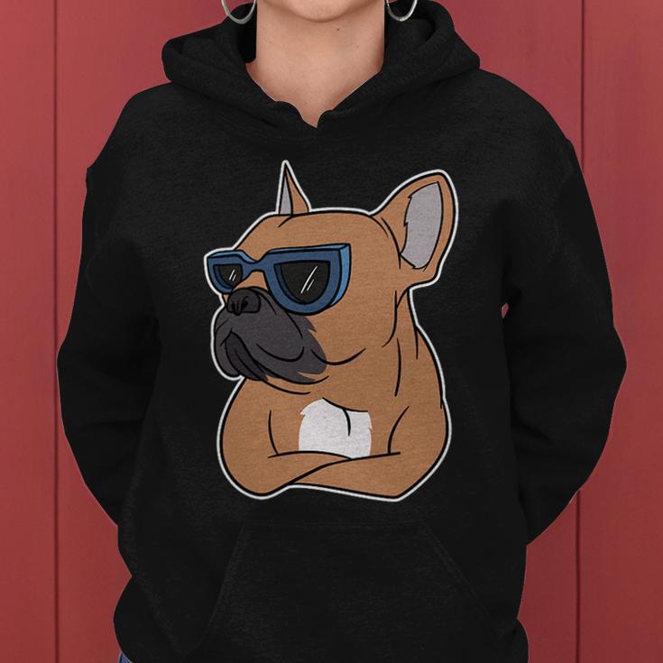 Cool French Bulldog Sunglasses Women Hoodie