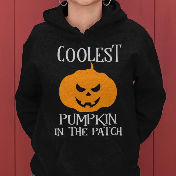 Coolest Pumpkin In The Patch Halloween Quote V2 Women Hoodie